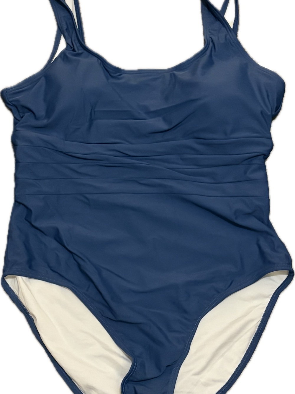 NWOT Classic Navy Women's One-Piece Swimsuit - Scoop Neck
